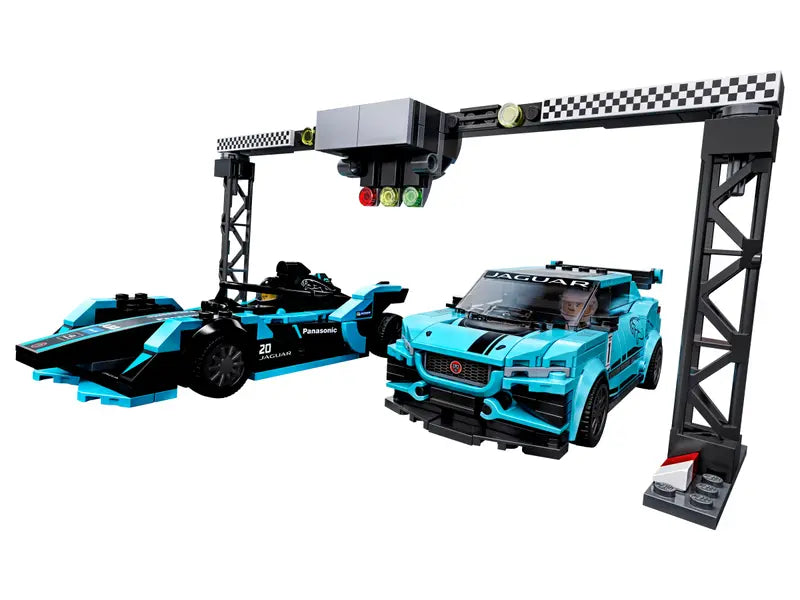 LEGO Speed Champions Formula E Panasonic Jaguar Racing GEN2 car & Jaguar I-PACE eTROPHY Set (76898)
