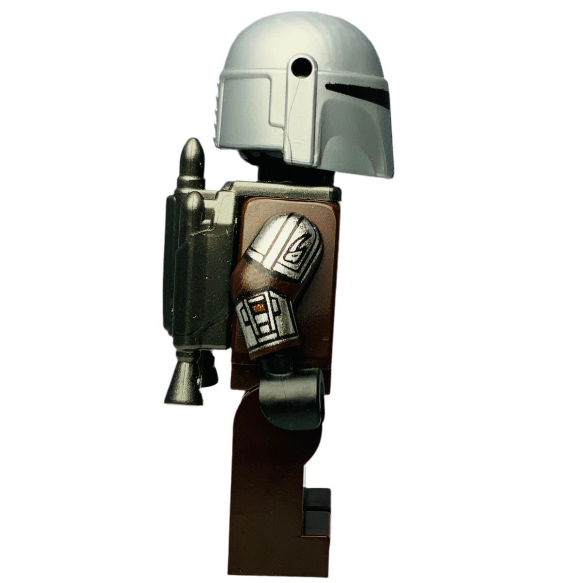 Din Djarin - Silver Beskar Armor, sw1166 (with Jetpack), LEGO® Star Wars Minifigure