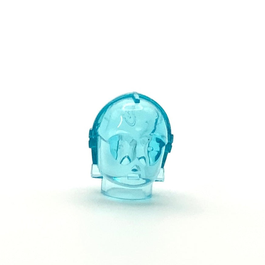 Minifigure Head Modified, C3PO/TC Series Protocol Droid, Plain, Part# x134