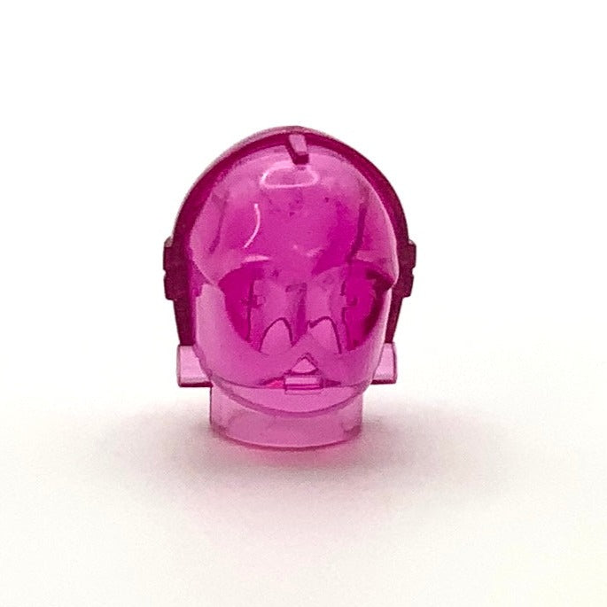 Minifigure Head Modified, C3PO/TC Series Protocol Droid, Plain, Part# x134