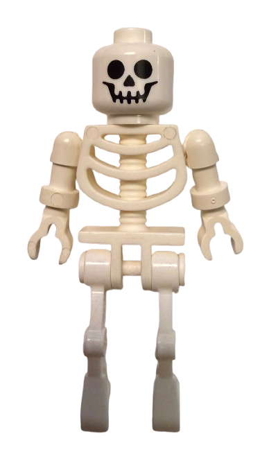 Skeleton - Standard Skull, Floppy Arms, Arms as Legs, gen176a - LEGO® Harry Potter