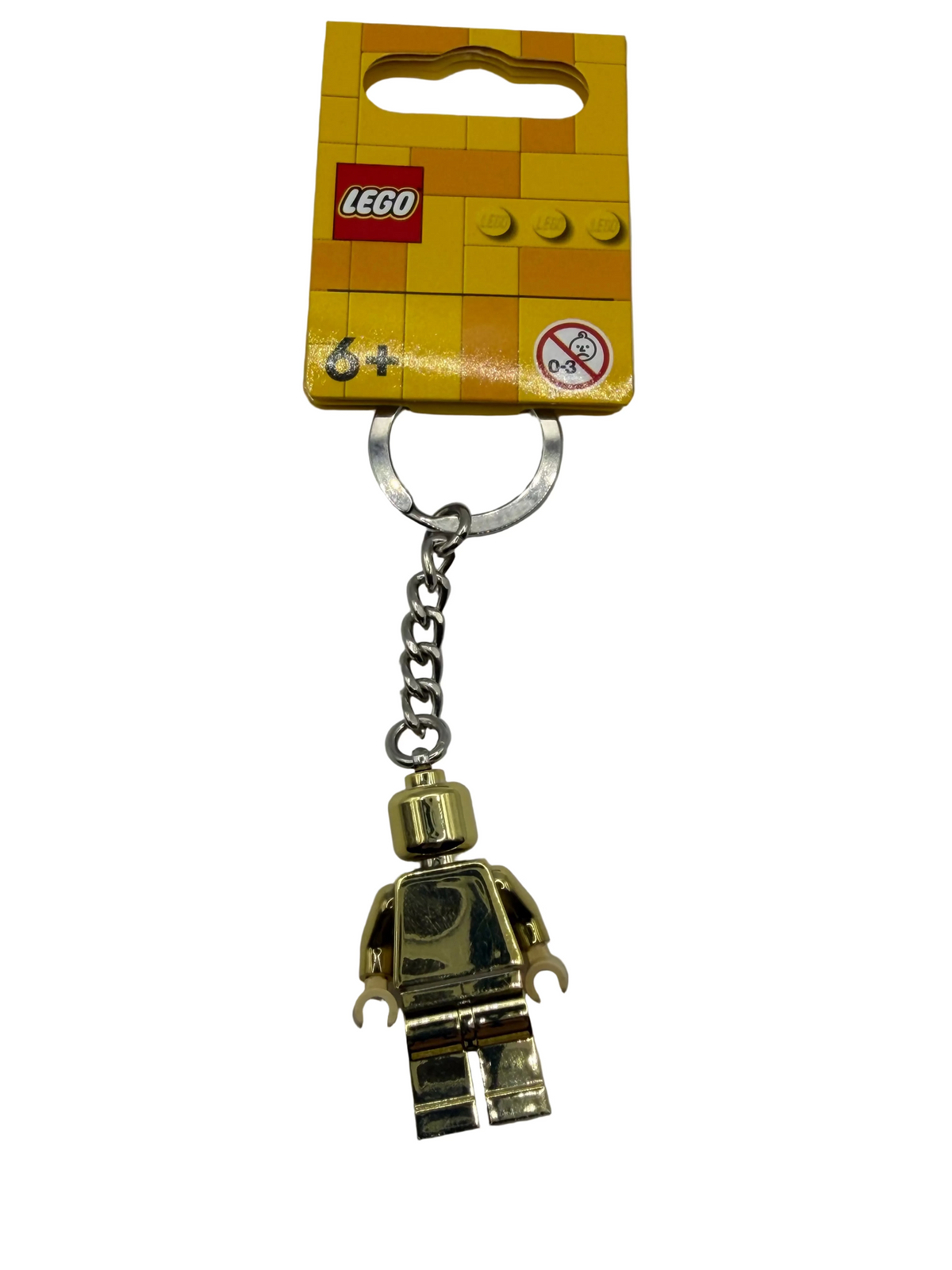 Golden LEGO® Minifigure Key Chain (Chrome Gold) 850807