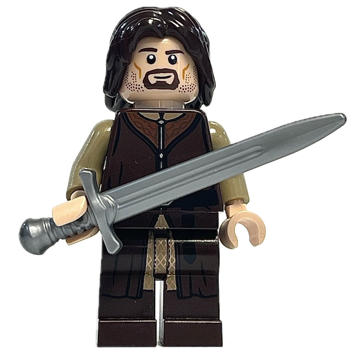 Aragorn - Dark Brown Legs, lor129 - LEGO® Lord of the Rings™ Minifigure