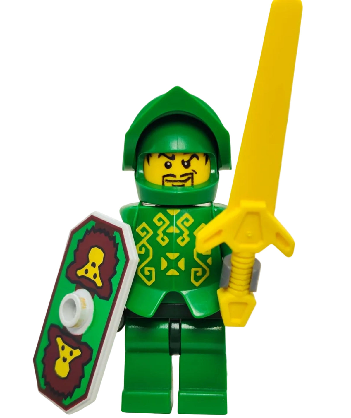 Knights Kingdom II, Rascus with Armor, Plain Torso, cas261 - LEGO® Castle Minifigure