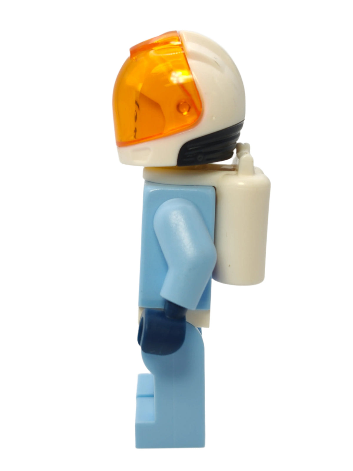 Astronaut - Bright Light Blue Spacesuit with Blue Belt and Open Mouth Smile, cty1028
